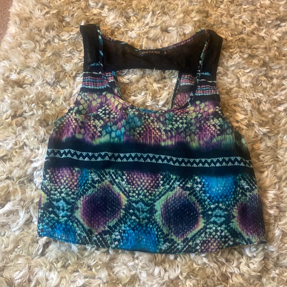 Kiwi Tucker cute snake crop top